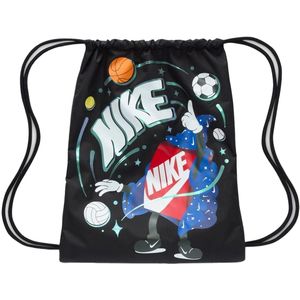 Nike kids drawstring bag 12l in de kleur zwart.