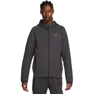 Nike tech fleece full-zip hoodie in de kleur grijs.