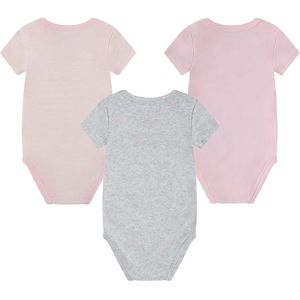 Body Set - Korte Mouwen - Wit - Katoen/Polyester - 3 Stuks