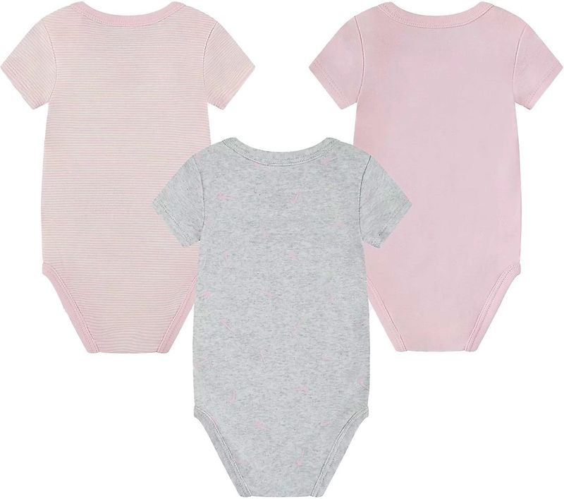 Body Set - Korte Mouwen - Wit - Katoen/Polyester - 3 Stuks