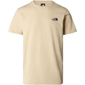 The north face simple dome t-shirt in de kleur ecru.