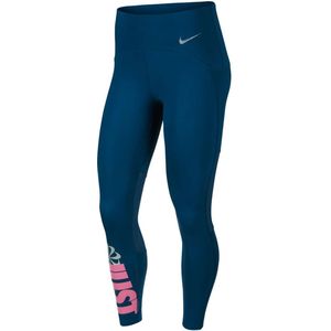 Nike dri-fit 7/8-legging in de kleur blauw.