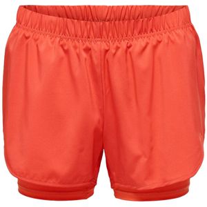 Only play batin loose train shorts in de kleur oranje.
