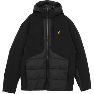Lyle & Scott - Sports Hybrid Puffer Jacket - Zwart - Winterjas