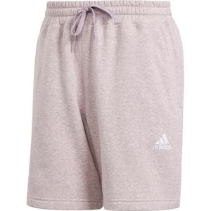 Adidas seasonal essentials mã©lange short in de kleur paars.