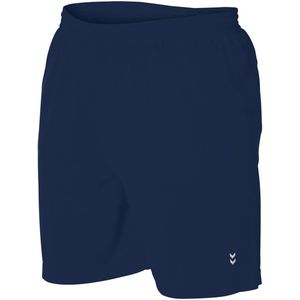 Hummel euro short voetbalbroekje in de kleur marine.