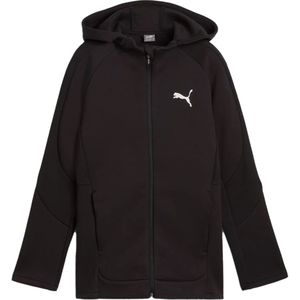 Puma evostripe fz hoodie dk b in de kleur zwart.