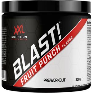 Xxl nutrition blast! pre workout fruit punch 300 gram in de kleur diverse kleuren.
