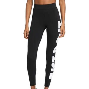 Nike sportswear essential legging in de kleur zwart/wit.