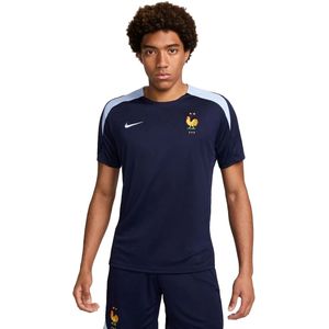 Frankrijk dri-fit voetbal t-shirt in de kleur marine.