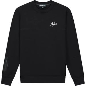 Malelions sport counter sweater in de kleur zwart.