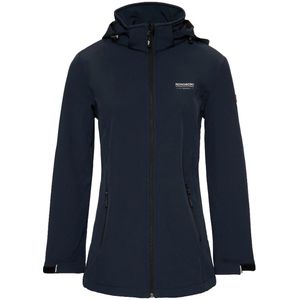 Nordberg iris softshells parka in de kleur marine.