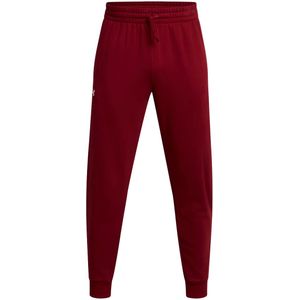 Under armour rival fleece joggingbroek in de kleur rood.