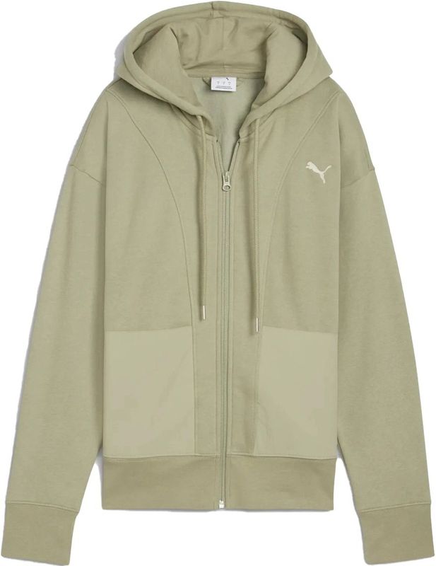 PUMA - HER - Hoodie - Relaxed - Met Volledige Rits - Voor Dames