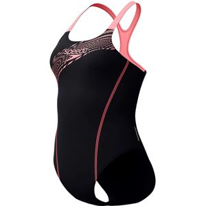 Speedo eco medley logo medalist 1p badpak in de kleur zwart.