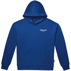 Equalitã© societã© oversized hoodie in de kleur blauw.