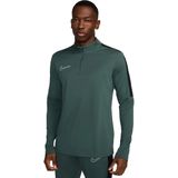 Nike dri-fit academy global 1/4-zip top in de kleur groen.