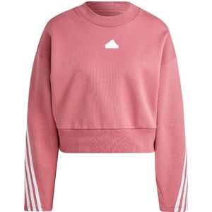 Adidas future icons 3-stripes sweatshirt in de kleur roze.