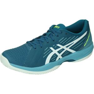 Asics solution swift ff clay in de kleur groen.