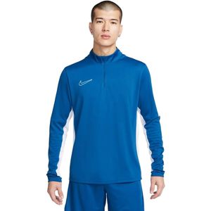 Nike dri-fit academy global 1/4-zip top in de kleur blauw.