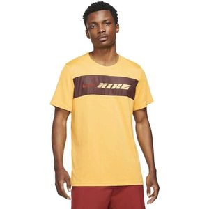 Nike dri-fit superset t-shirt in de kleur geel.