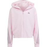 Adidas future icons 3-stripes hoodie in de kleur roze.