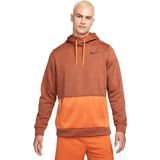 Nike therma-fit pullover hoodie in de kleur oranje.