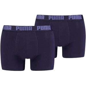 Puma basic boxer 2-pack in de kleur marine.