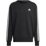 Adidas essentials french terry 3-stripes sweater in de kleur zwart.