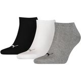 Puma 3-pack sneaker sokken in de kleur grijs.