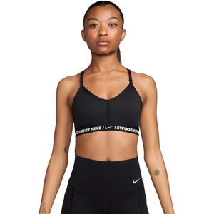 Nike dri-fit indy sport bh in de kleur zwart.
