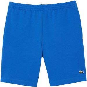 Lacoste korte joggingbroek fleece in de kleur blauw.