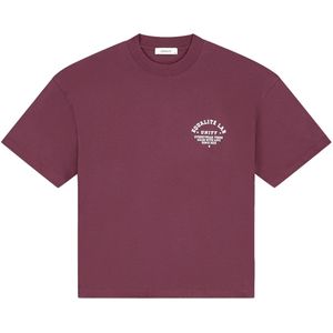 Equalitã© - Lucius - Boxy T-shirt - Bordeaux