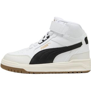 PUMA - Sneakers - Puma white/Puma black/Vapor gray - Klittenbandsluiting - Enkelhoog