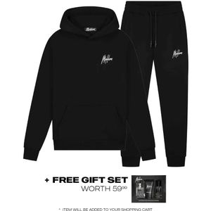 Malelions Signature Tracksuit - Black XXS