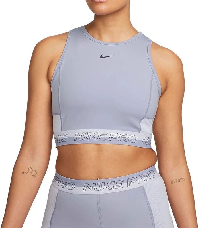 Nike - Pro Dri-FIT - Tanktop - Lila - Korte Trainingstanktop