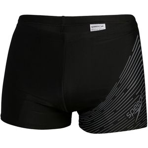 Speedo ECO EnduraFlex Zwemboxer Medley Logo Zwart/Donkergrijs