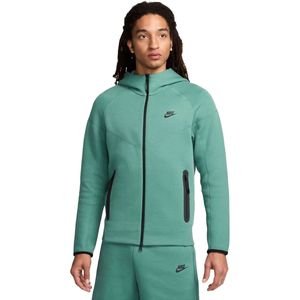 Nike tech fleece full-zip hoodie in de kleur groen.