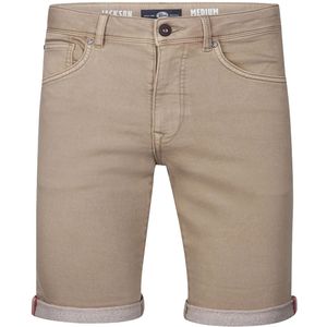 Petrol industries denim short in de kleur ecru.