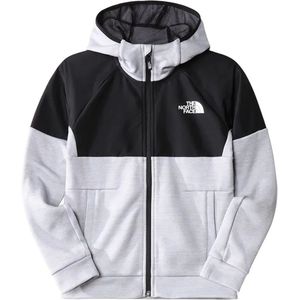 The north face mountain athletic full-zip hoodie in de kleur grijs.