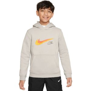 Nike sportswear fleece graphic hoodie in de kleur grijs.