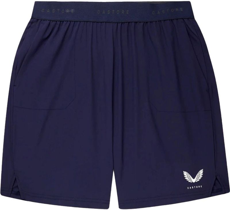 Castore Merke Lastiek Short Polyester Heren Blauwe Sportshorts