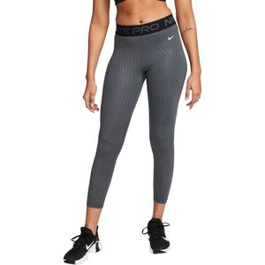 Nike pro mid-rise 7/8 printed legging in de kleur grijs.
