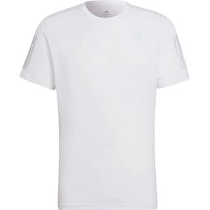 Adidas own the run t-shirt in de kleur wit.