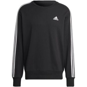 Adidas essentials french terry 3-stripes sweater in de kleur zwart.