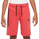 Nike tech fleece short in de kleur rood.