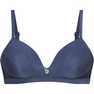 Ten cate triangle bikinitop in de kleur marine.