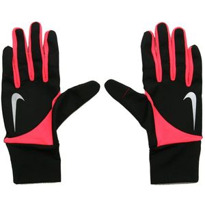 Nike hardloop handschoenen in de kleur zwart/roze.