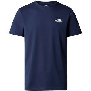 The north face simple dome t-shirt in de kleur marine.