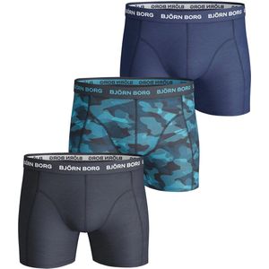 Bjorn borg cotton stretch boxer 3 pack in de kleur marine.